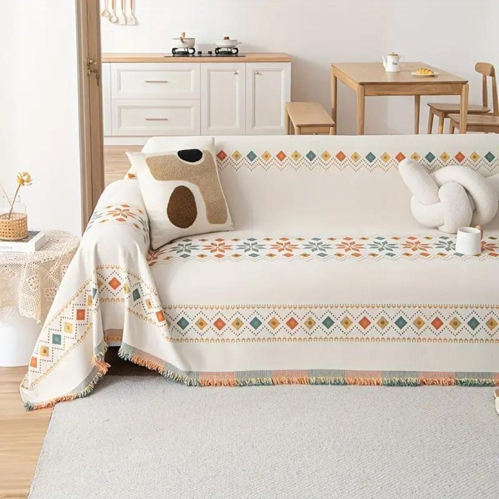 Stylische Boho Sofabezug