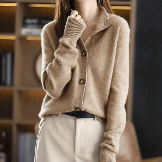 Stylische und gemütliche Kaschmir-Cardigan Winterkleidung für Frauen