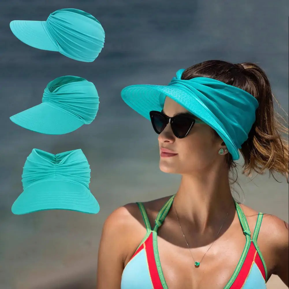 Sunny - Sommerstrandhut mit großem Visier, faltbare Sonnenhut