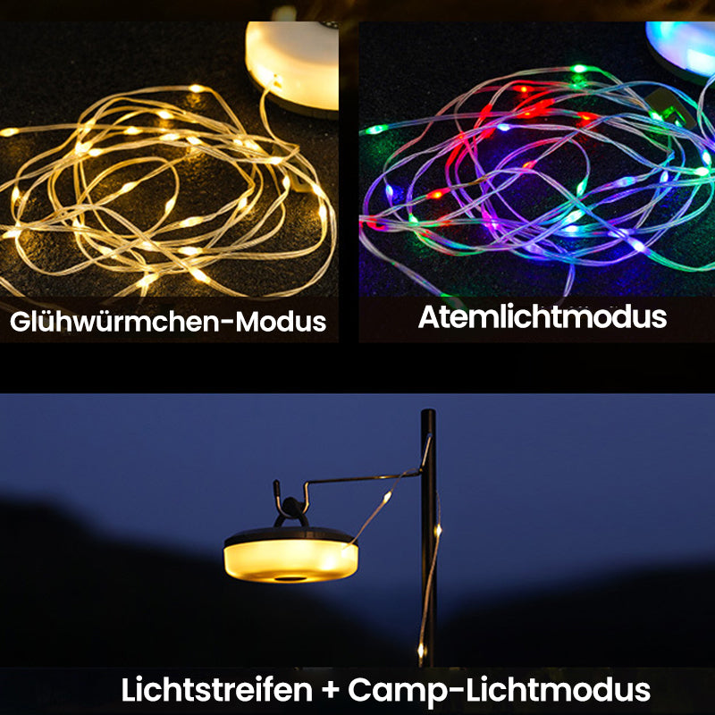 Tragbare, faltbare und wasserdichte Lichterkette