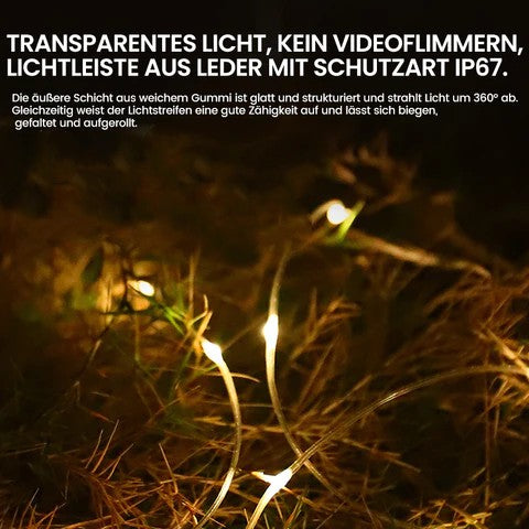 Tragbare, faltbare und wasserdichte Lichterkette