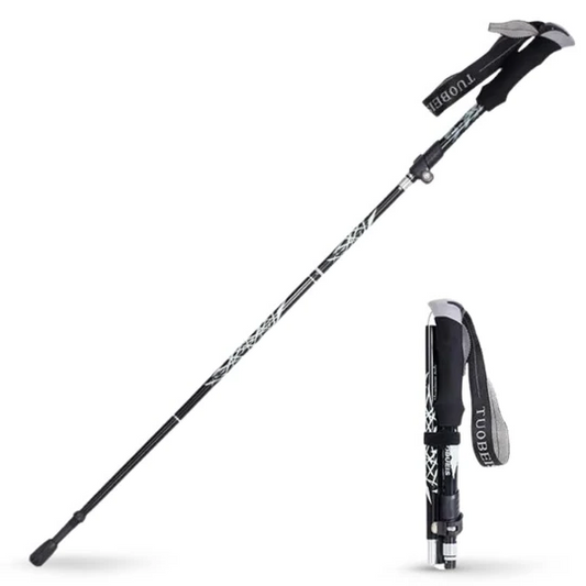 Trek Aid | Premium Automatischer Teleskop-Wanderstock