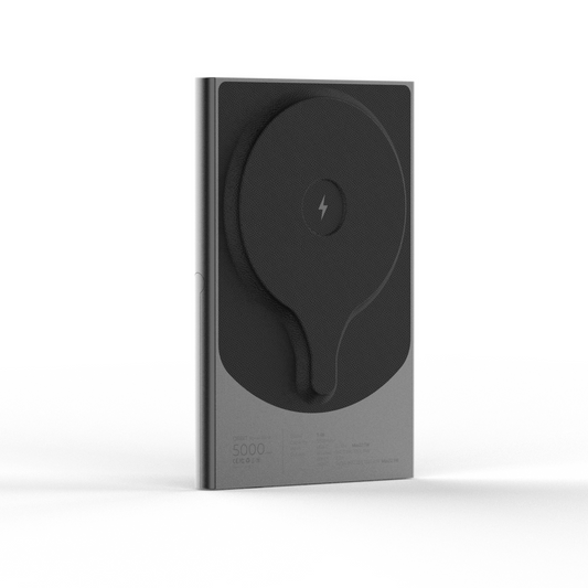 Ultra-Dünne Tragbare Powerbank Mit Eingebautem Datenkabel
