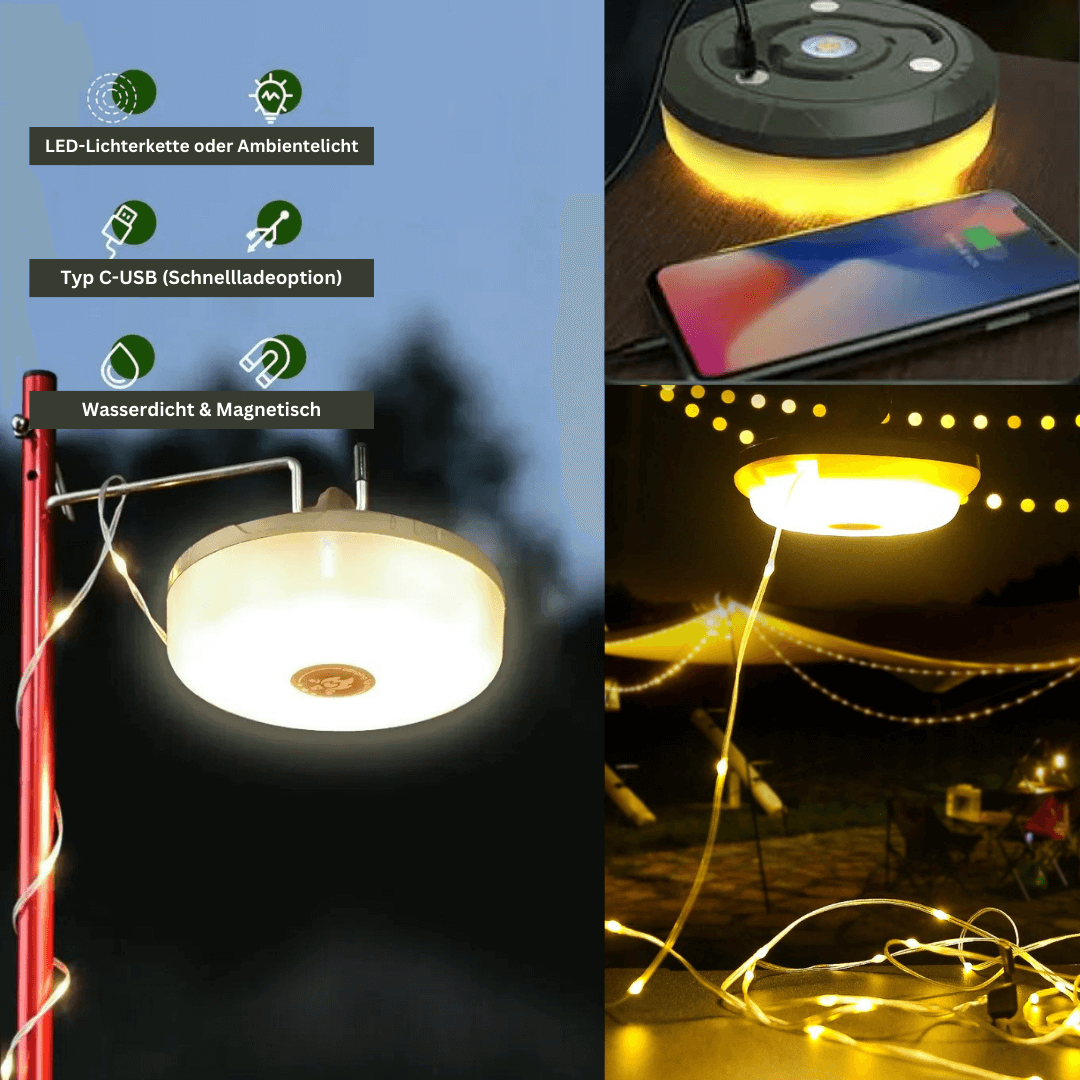 Vella LED Licht Wunder | wasserdicht, tragbar & wiederaufladbare Stimmungsbeleuchtung