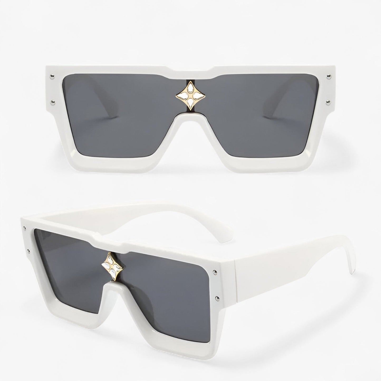 Victor | Unisex rechteckige Sonnenbrille mit UV400-Schutz