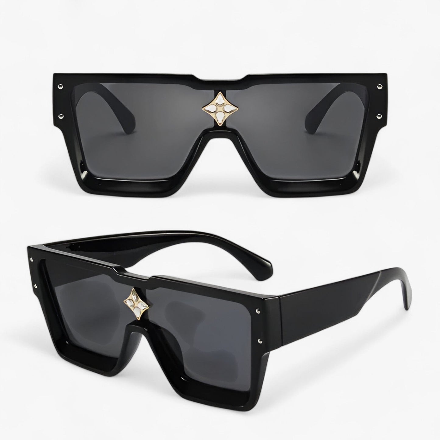Victor | Unisex rechteckige Sonnenbrille mit UV400-Schutz