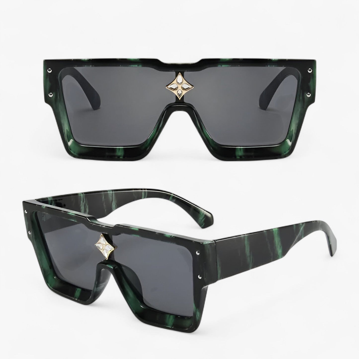 Victor | Unisex rechteckige Sonnenbrille mit UV400-Schutz