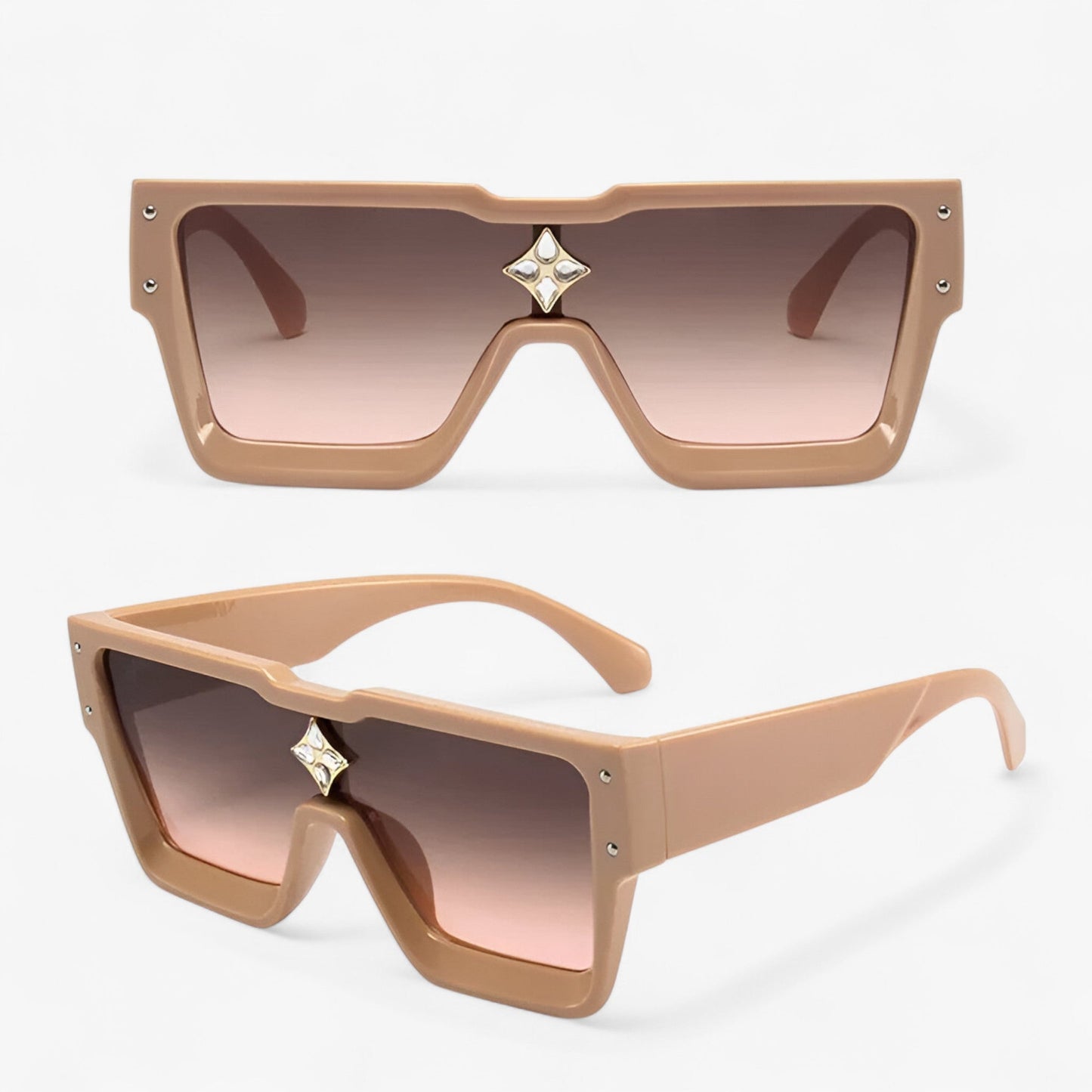 Victor | Unisex rechteckige Sonnenbrille mit UV400-Schutz