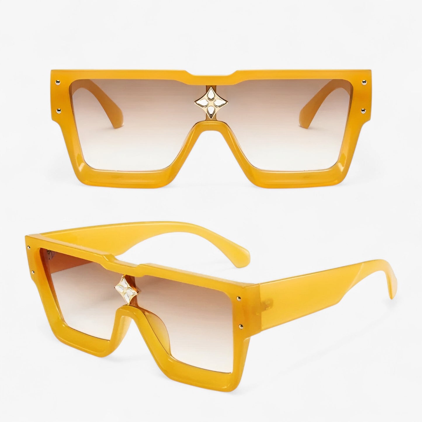 Victor | Unisex rechteckige Sonnenbrille mit UV400-Schutz
