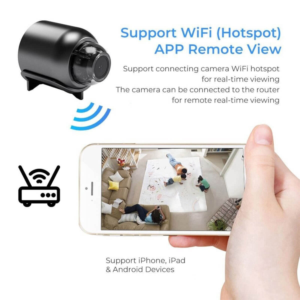 VigilCam | Wasserdichte 24/7 HD Mini-Kamera mit Nachtsicht