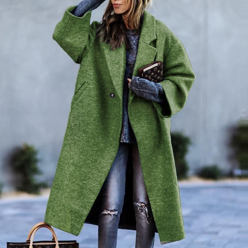 Wanda | Eleganter, warmer Damenmantel mit tailliertem Gürtel