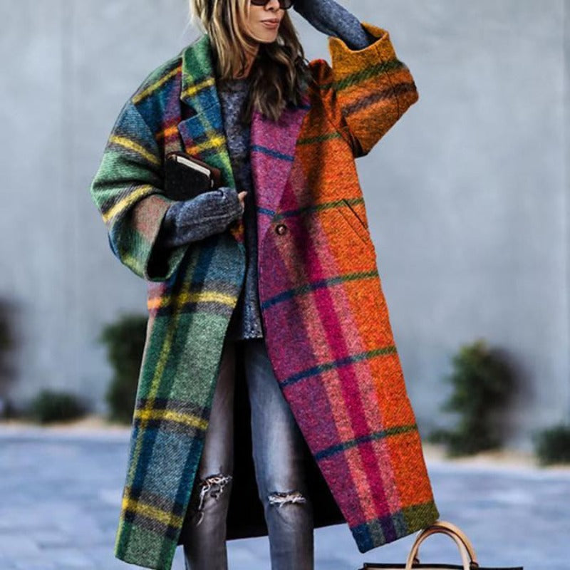 Wanda | Eleganter, warmer Damenmantel mit tailliertem Gürtel