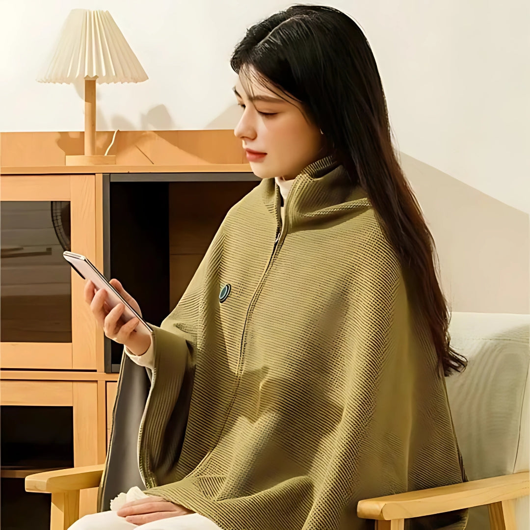 Warme Embrace | Tragbare USB-Heated Schal Decke für Ultimative Wärme