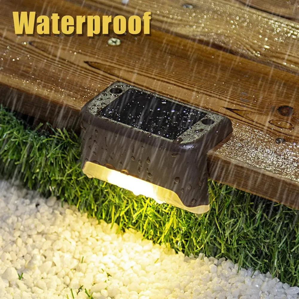 Wasserdichte LED Solar-Stufenleuchte für Außentreppen