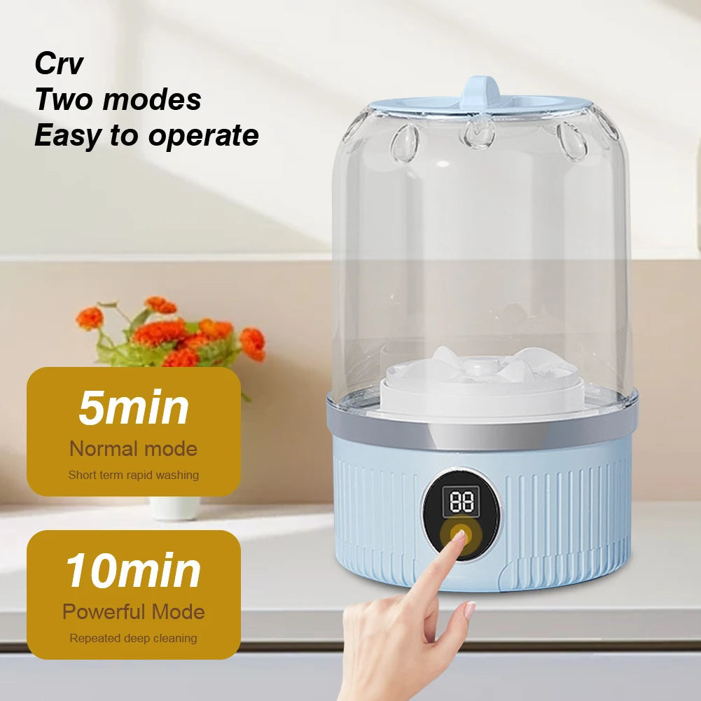 Wiederaufladbare Mini-Waschmaschine für Reisen und Zuhause