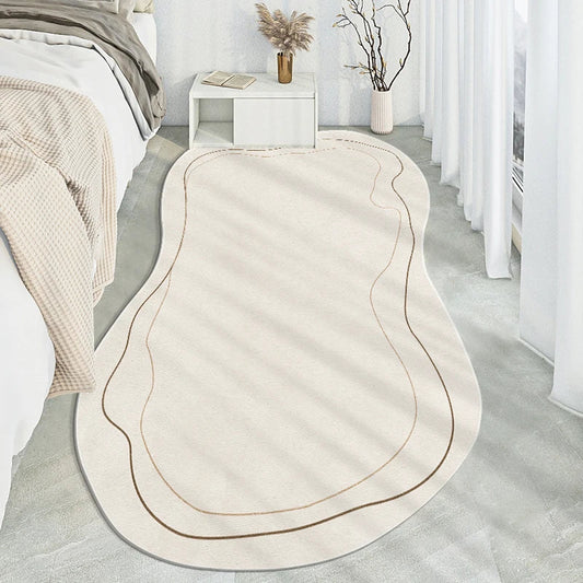 Winnie Modern Unregelmäßiger Schlafzimmerteppich – Weich, Stilvoll & Trendy
