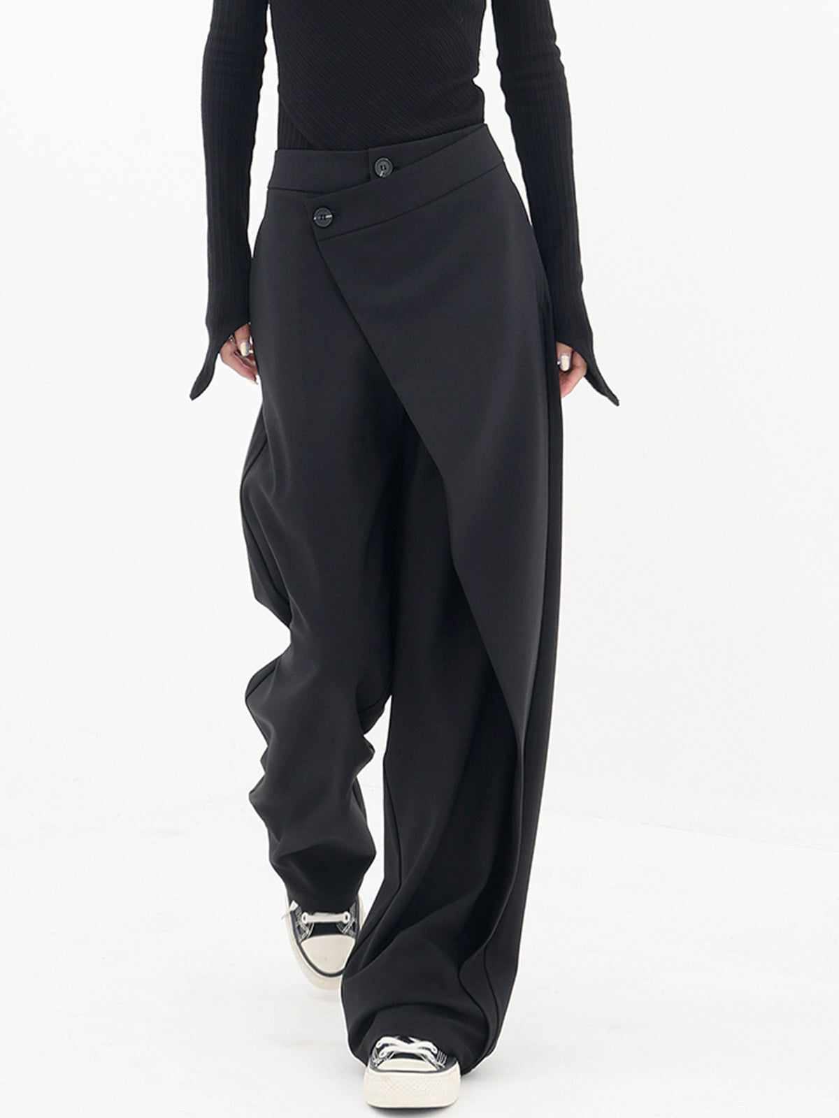AMNA Style Revolution | Asymmetrische Baggy-Hose mit Komfort-Design