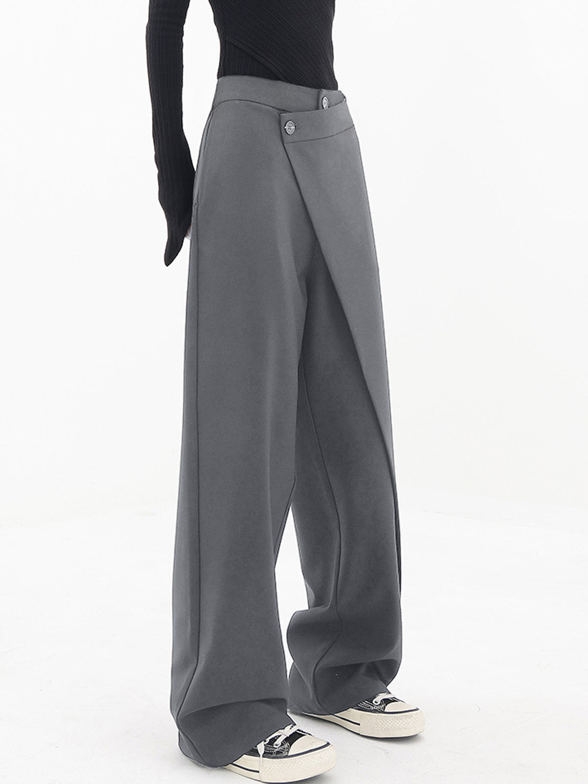 AMNA Style Revolution | Asymmetrische Baggy-Hose mit Komfort-Design