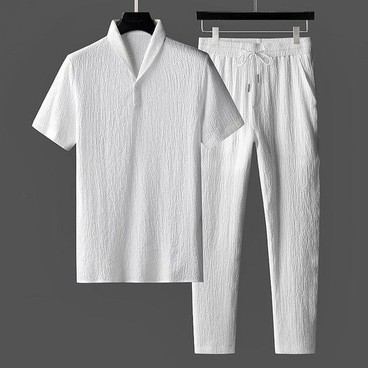 Alessandro Eleganz | Komfortables Herren-Sommer-Set aus hochwertiger Baumwolle