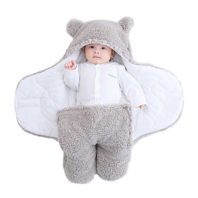 TeddyTraum | Kuscheliger Fleece-Schlafsack für Babys 0-6 Monate