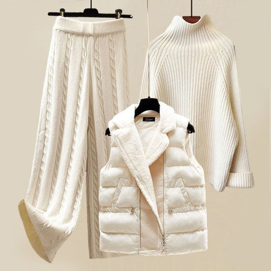 WinterWhite | Dreiteiliges Luxuriöses Set für kalte Tage